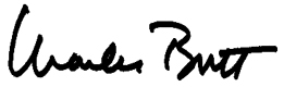 Signature of Charles Butt