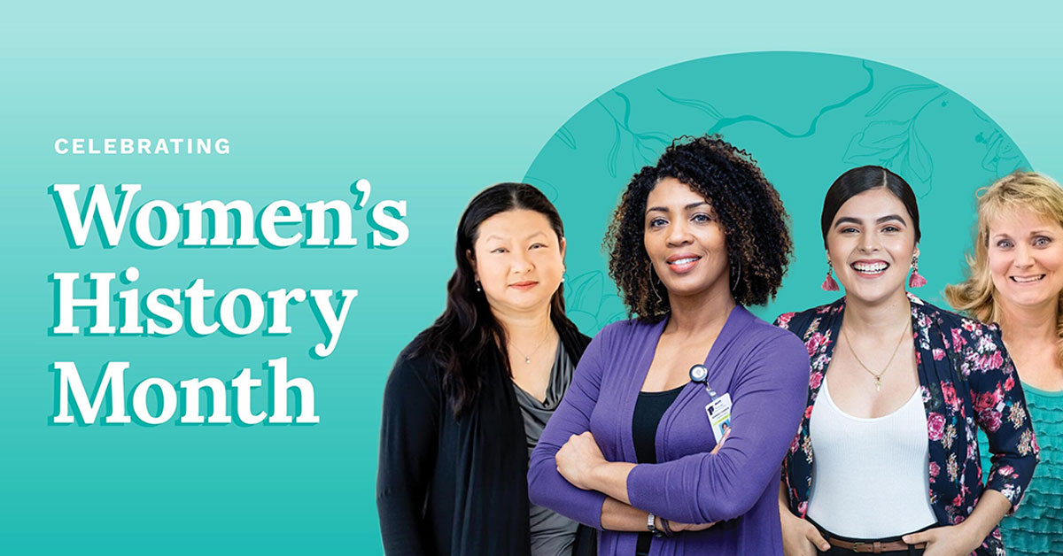 Featured image for the Women's History month blog post.