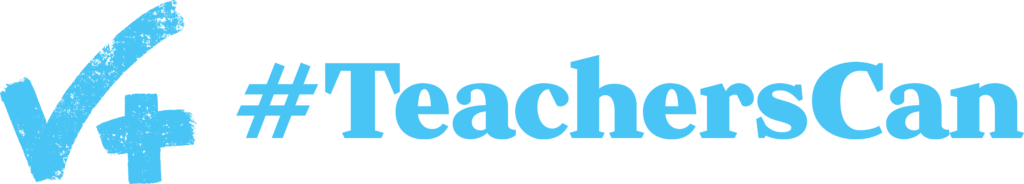 Teachers Can Logo in Blue