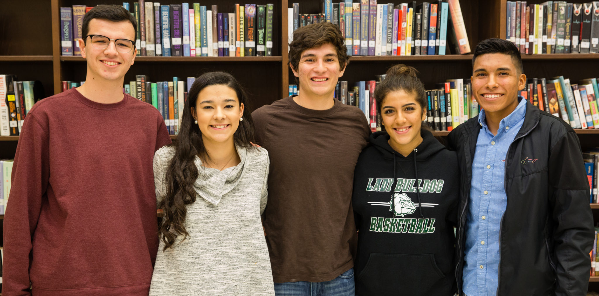 Travis, Gabriela, Chase, Adriana, and Marcos are currently seniors at Lyford High School.