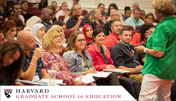 Raising School Leaders - Harvard's Achieving Excellence: Leadership Development for Principals. Dr. Katherine K. Merseth speaks at the front of the class.